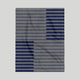 Counter Balance Throw Blanket - Marine/Gray